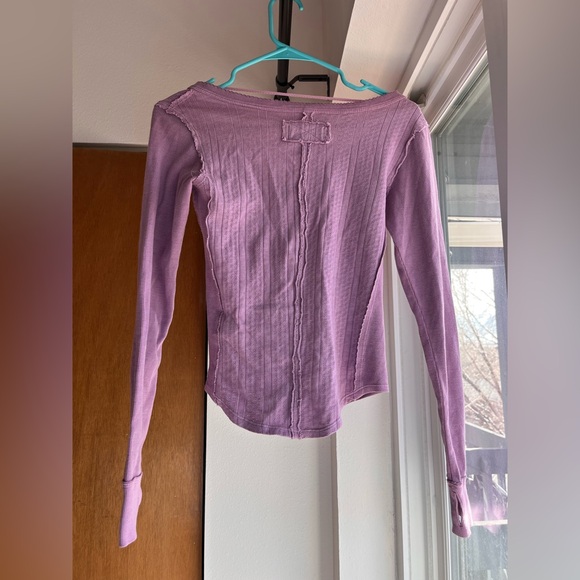 Free People We the Free Jamie Henley Top Lilac Pink Purple XS - Picture 4 of 4